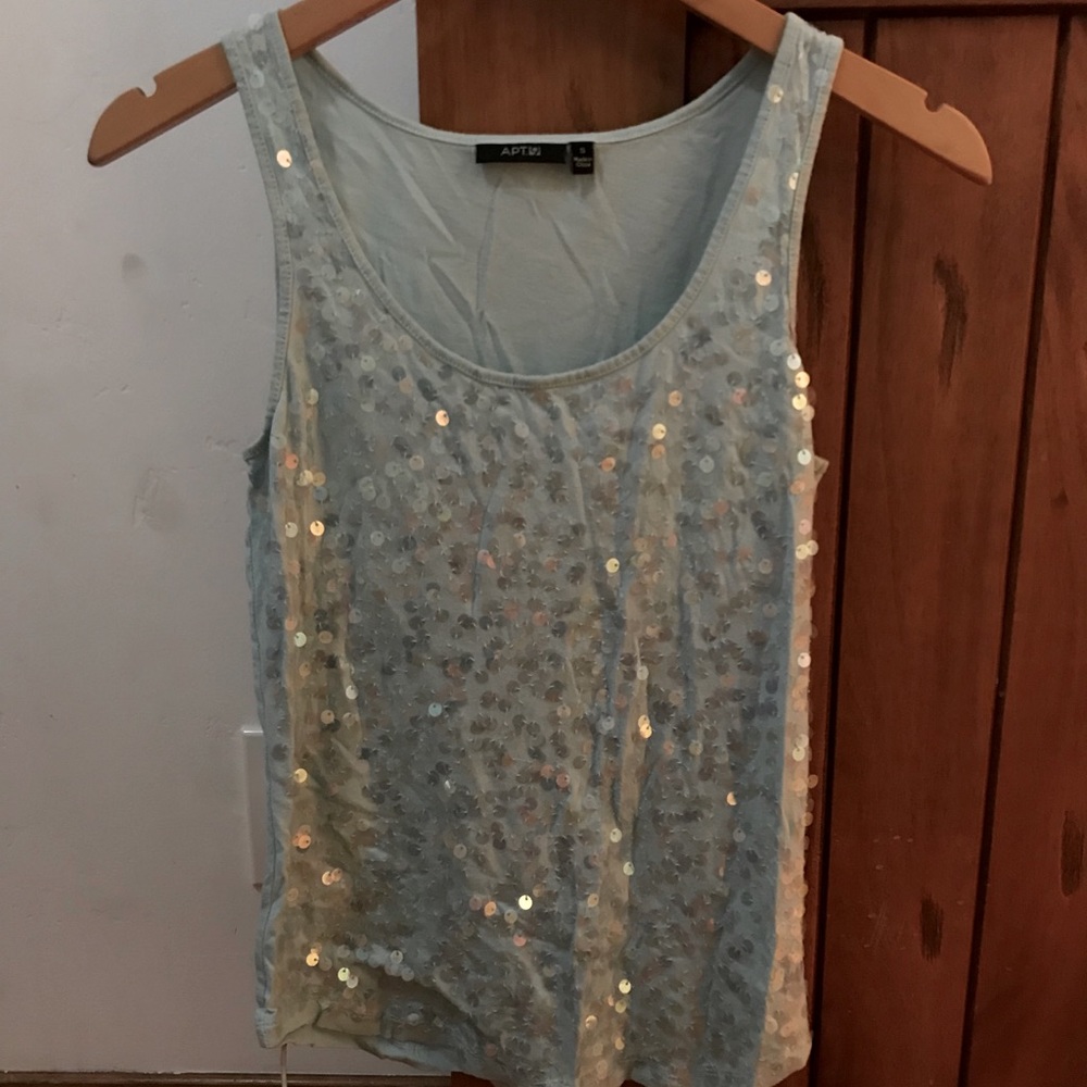 Light blue sparkle shirt